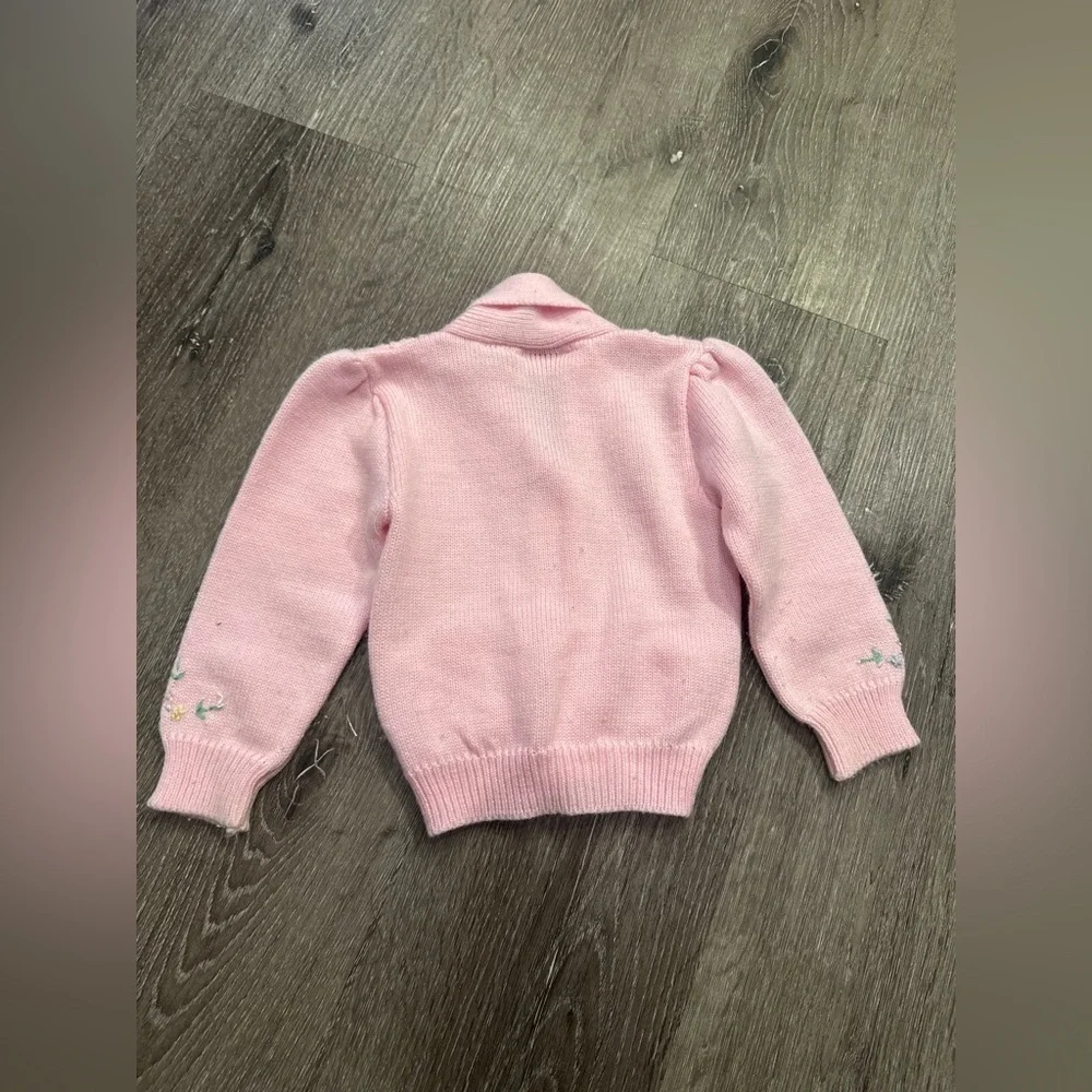 Vintage pink baby sweater
